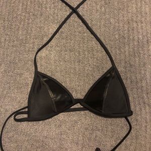 PINK black bikini top